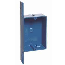 Carlon Rectangle 1 Gang PVC Outlet Box Blue 3-5/8 in.