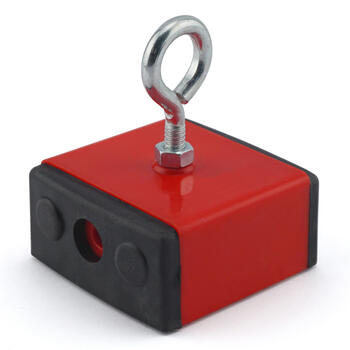 Master Magnetics 2 in. Ceramic Retrieving Magnet 100 lb. pull 3.4 MGOe 1 pc. Red