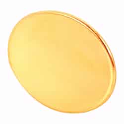 Prime-Line Bright Brass Steel Knob Right or Left Handed