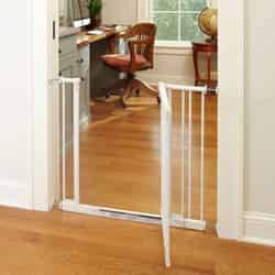 North States White 29 in. H x 28-38.5 in. W Metal Child Safety Gate