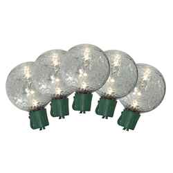 Celebrations LED G50 Light Set Crystal White 9 10 lights
