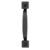 Acorn Rustic Traditional Square Pull Square Cabinet Pull Iron Black 1 pk Black