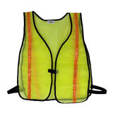 CH Hanson Reflective Polyester Mesh Safety Vest Fluorescent Green One Size Fits All 1 pk