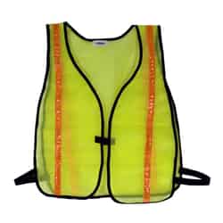 CH Hanson Reflective Polyester Mesh Safety Vest Fluorescent Green One Size Fits All 1 pk
