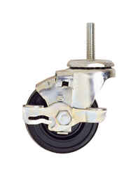 InterMetro 3 in. Dia. Swivel Hard Rubber Caster 300 lb. 1 pk