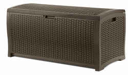 Suncast Resin 25-1/2 in. H x 50 in. W x 25.5 in. D Brown Deck Box