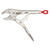 Milwaukee Torque Lock 10 in. Forged Alloy Steel Curved Jaw Locking Pliers Silver 1 pk