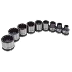 Craftsman 5/8 in. x 3/8 in. drive SAE 6 and 12 Point Universal Socket Set 9 pc.