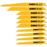 DeWalt 10 Piece 6 in. L Bi-Metal Reciprocating Saw Blade Set Multi TPI 10 pk