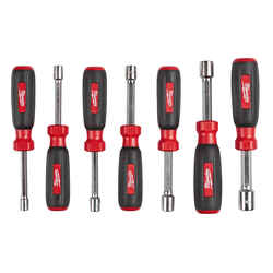 Milwaukee Assorted in. SAE Hollow Shaft Nut Driver Set 7 in. L 7 pc.