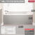 Delta HyCroft 18 in. H x 30 in. W x 60 in. L White Bathtub One Piece Left Hand Rectangle