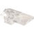 Prime-Line Plastic Coated Clear Small Mirror Holder Clip 20 lb 6 pk