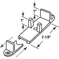 Prime-Line Tan Plastic Adjustable Floor Guide 1 pk