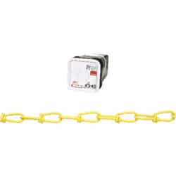 Campbell Chain No. 2/0 in. Double Loop Carbon Steel Chain Yellow 200 ft. L x 9/64 in. Dia.