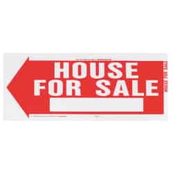 Hy-Ko English House for Sale Sign 10 in. H x 24 in. W Plastic