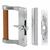 Prime-Line Wood Tone Aluminum Indoor and Outdoor Patio Door Handle Set