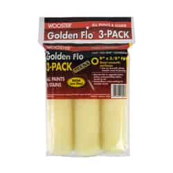 Wooster Golden Flo Fabric 3/8 in. x 9 in. W Paint Roller Cover 3 pk For Medium Surfaces