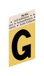 Hy-Ko Aluminum Black G Letter Self-Adhesive 1-1/2 in.