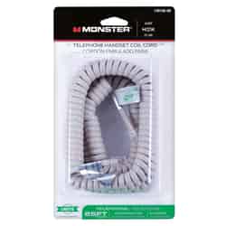 Monster Cable Almond 25 ft. L Telephone Handset Coil Cord