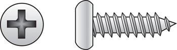 HILLMAN 10 x 2 in. L Phillips Pan Head Zinc-Plated Sheet Metal Screws 100 per box Steel