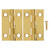 Ace 1-1/2 in. W x 1 in. L Polished Brass Brass Medium Hinge 2 pk