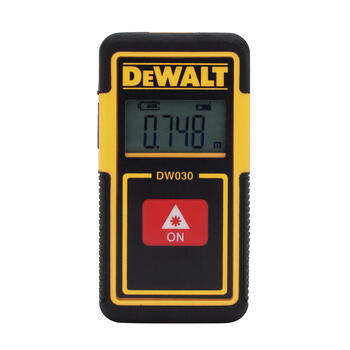 DeWalt 2 in. L x 2 in. W x 30 in. L x 1 in. W 1 pk Laser Tape Measure