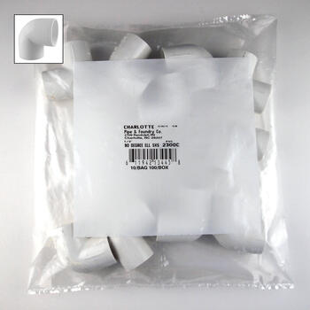 Charlotte Pipe Schedule 40 1/2 in. Slip T X 1/2 in. D Slip PVC Elbow