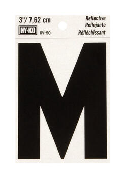 Hy-Ko Vinyl Black 3 in. Letter Self-Adhesive Reflective M