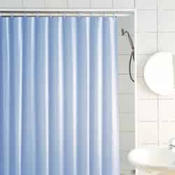 Excell 70 in. H x 72 in. W Glitter Shower Curtain Liner Light Blue