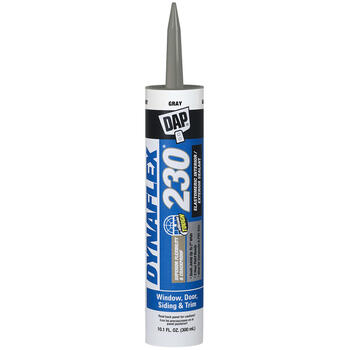 Dap Dynaflex 230 Gray Silicone Door, Trim and Window Sealant 10.1 oz