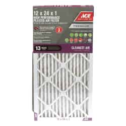 Ace 12 in. W X 24 in. H X 1 in. D Pleated Pleated Air Filter