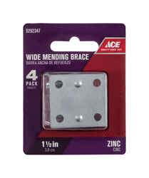 Ace 1.5 in. H x 2.750 in. W x .1095 in. L Zinc Mending Brace