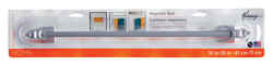 Kenney Silver Magnet Cafe Rod 28 in. L Satin Silver