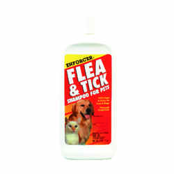 Enforcer Liquid Flea and Tick Shampoo Pyrethrins 16 oz. Cat and Dog
