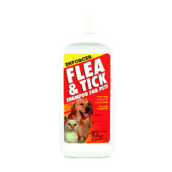 Enforcer Liquid Flea and Tick Shampoo Pyrethrins 16 oz. Cat and Dog