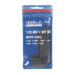 Eklind Tool 2-8mm Metric Short Arm Hex L-Key Set Multi-Size in. 7