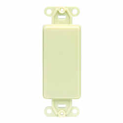 Leviton Ivory 1 gang Plastic GFCI/Rocker 1 pk Wall Plate