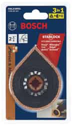 Bosch Starlock 2-1/2 in. x 4 in. L Carbide Grout Removal Blade 1 pk