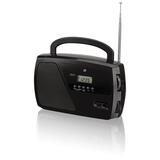 GPX Black Digital Plug-In AM/FM Clock Radio