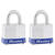 Master Lock 1-5/16 in. H X 1-9/16 in. W Laminated Steel Double Locking Padlock 2 pk Keyed Alike