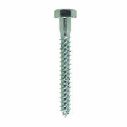 HILLMAN 5/16 in. x 2-1/2 in. L Hex Steel Lag Screw 100 pk