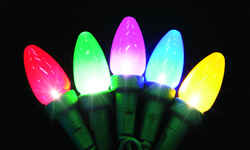 Celebrations Platinum LED C6 C6 Light Set Multicolored 24-1/2 ft. 50 lights