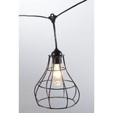 Living Accents Summer Edison Black Wire Cage Pendant Light Set Clear 8 ft. 2 lights