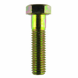 HILLMAN 1/2 in. Dia. x 2 in. L Heat Treated Yellow Dichromate Hex Head Cap Screw 50 box