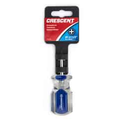 Crescent 1-1/2 in. Phillips #1 Stubby Screwdriver Metal Blue 1 pc.