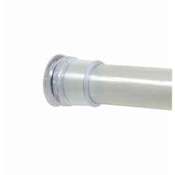 Zenith Metal Products 60 in. L Silver Shower Curtain Rod