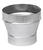 Imperial 7 in. Dia. x 8 in. Dia. Galvanized Steel Stove Pipe Increaser