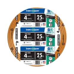 Southwire 25 ft. 4 Solid Building Wire Bare Copper