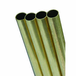 K&S  5/32 in. Dia. x 36 in. L Round  Brass Tube  1 pk 