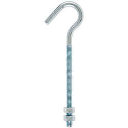 Ace Medium Zinc-Plated Silver Steel 6 in. L 160 lb. 1 pk Clothesline Bolt Hook